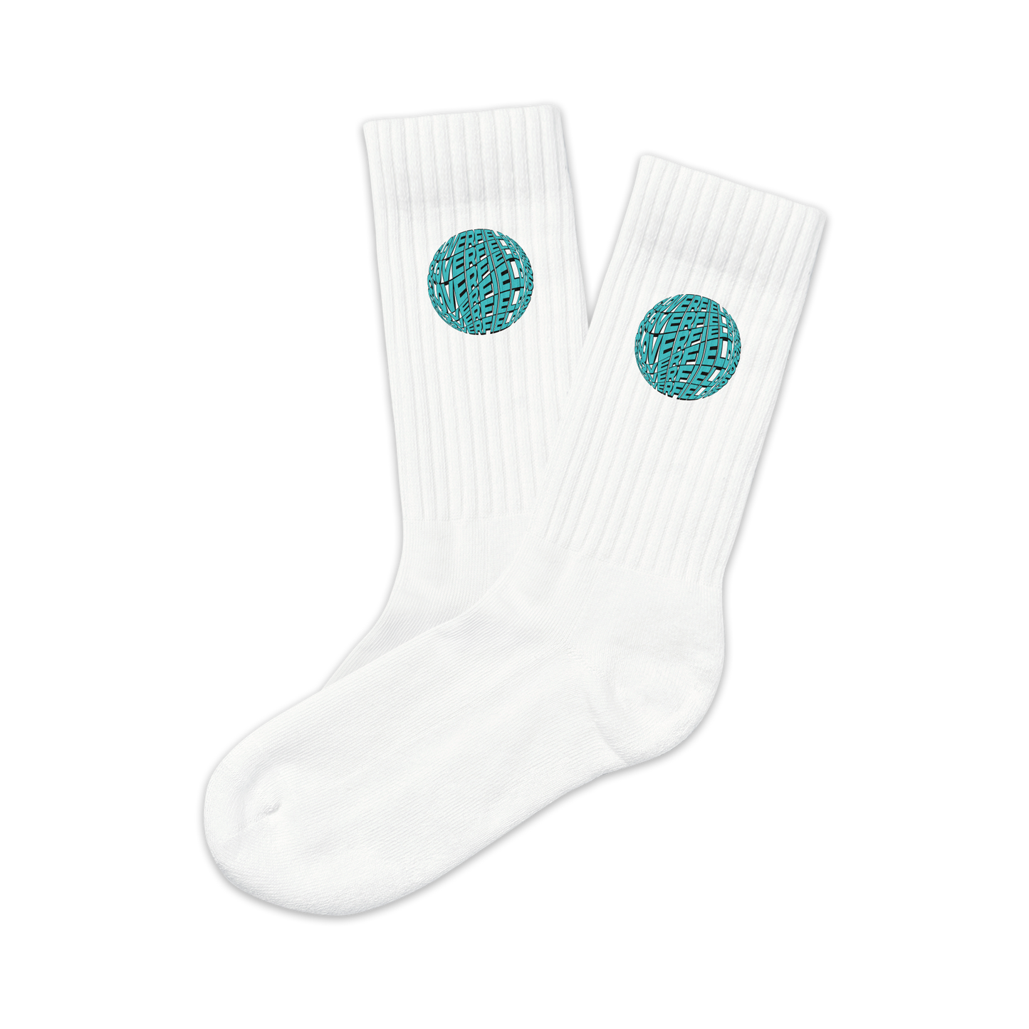 "Wavy Cloverfield" High Socks
