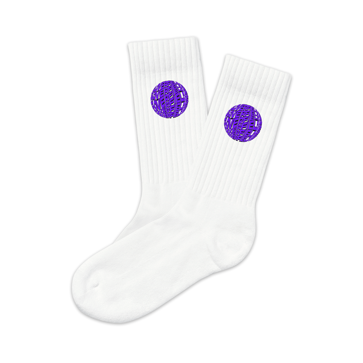 "Wavy Cloverfield" High Socks