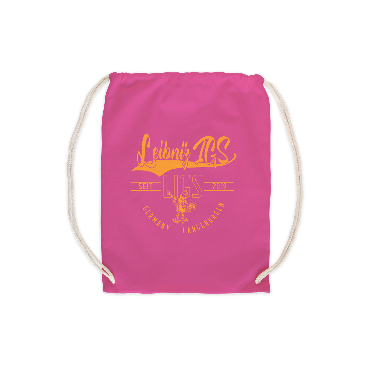 "Leibniz IGS" Turnbeutel pink edit.