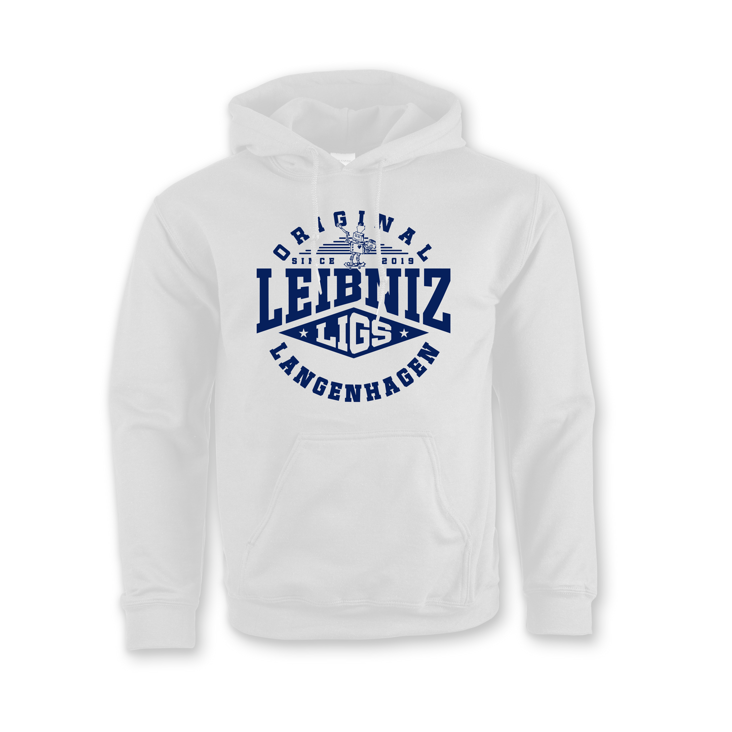 "Leibniz" Hoodie white edit.