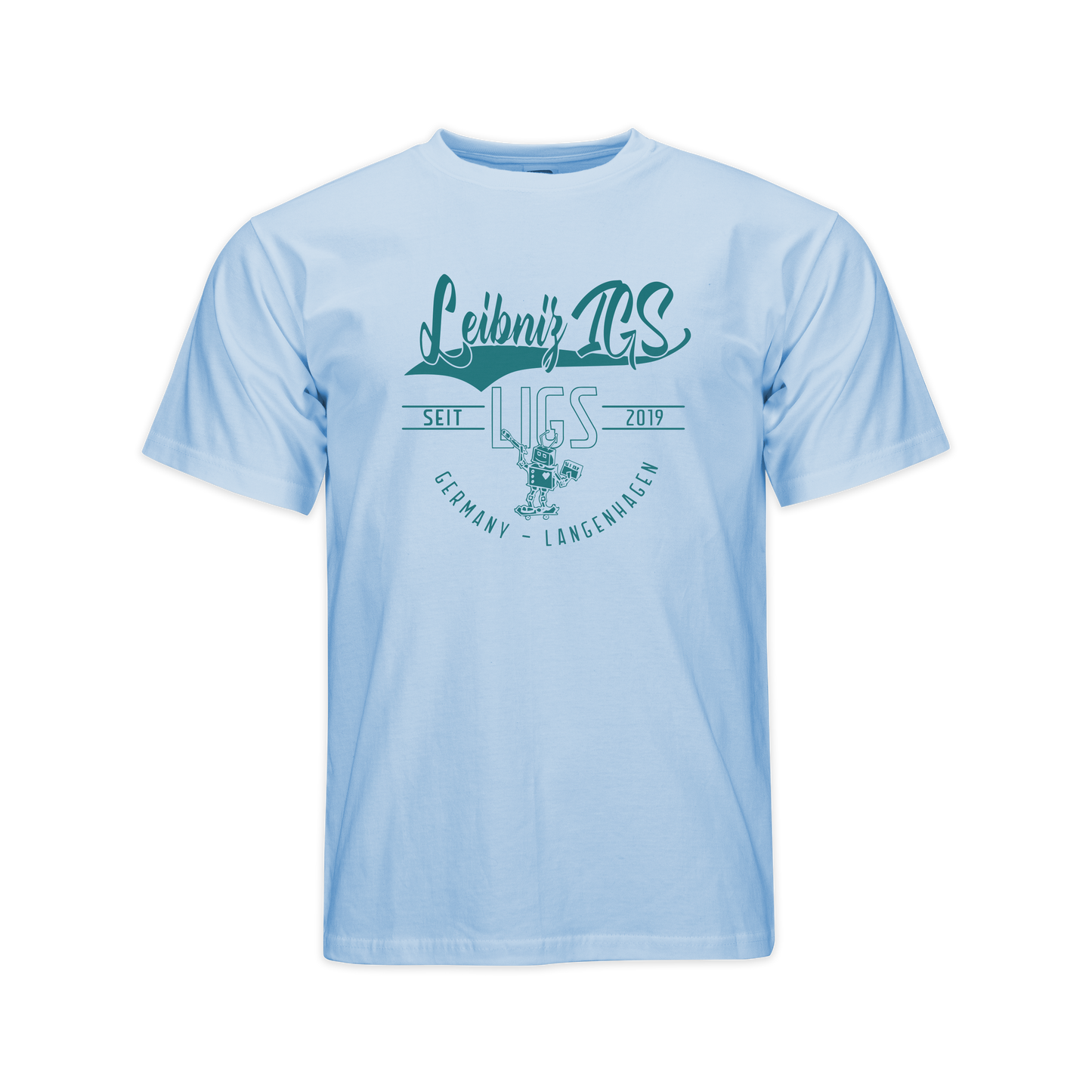 "Leibniz IGS" Kids T-Shirt blue edit.