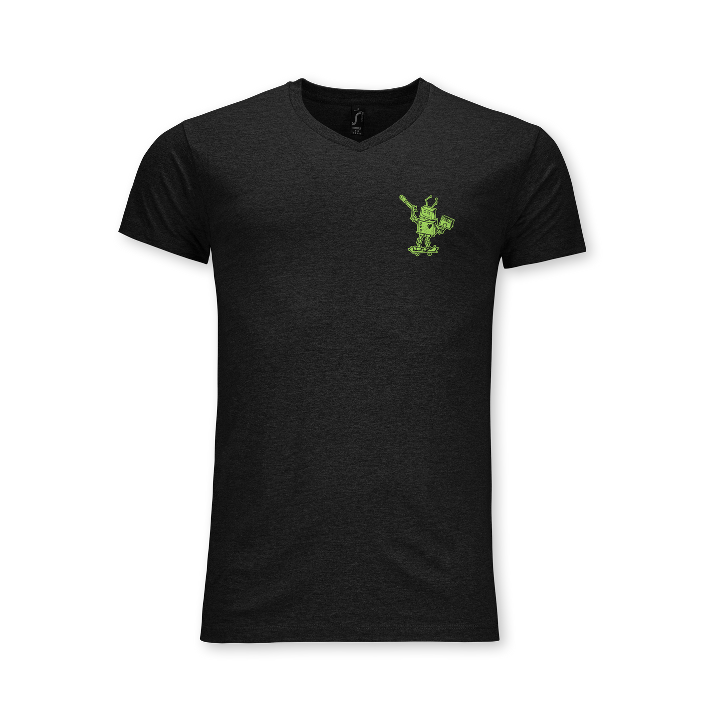 "LIGSI" V-Neck Shirt black edit.