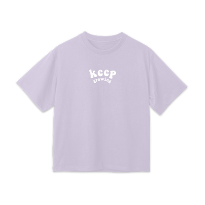 "Keep growing" Ladies Oversized Shirt