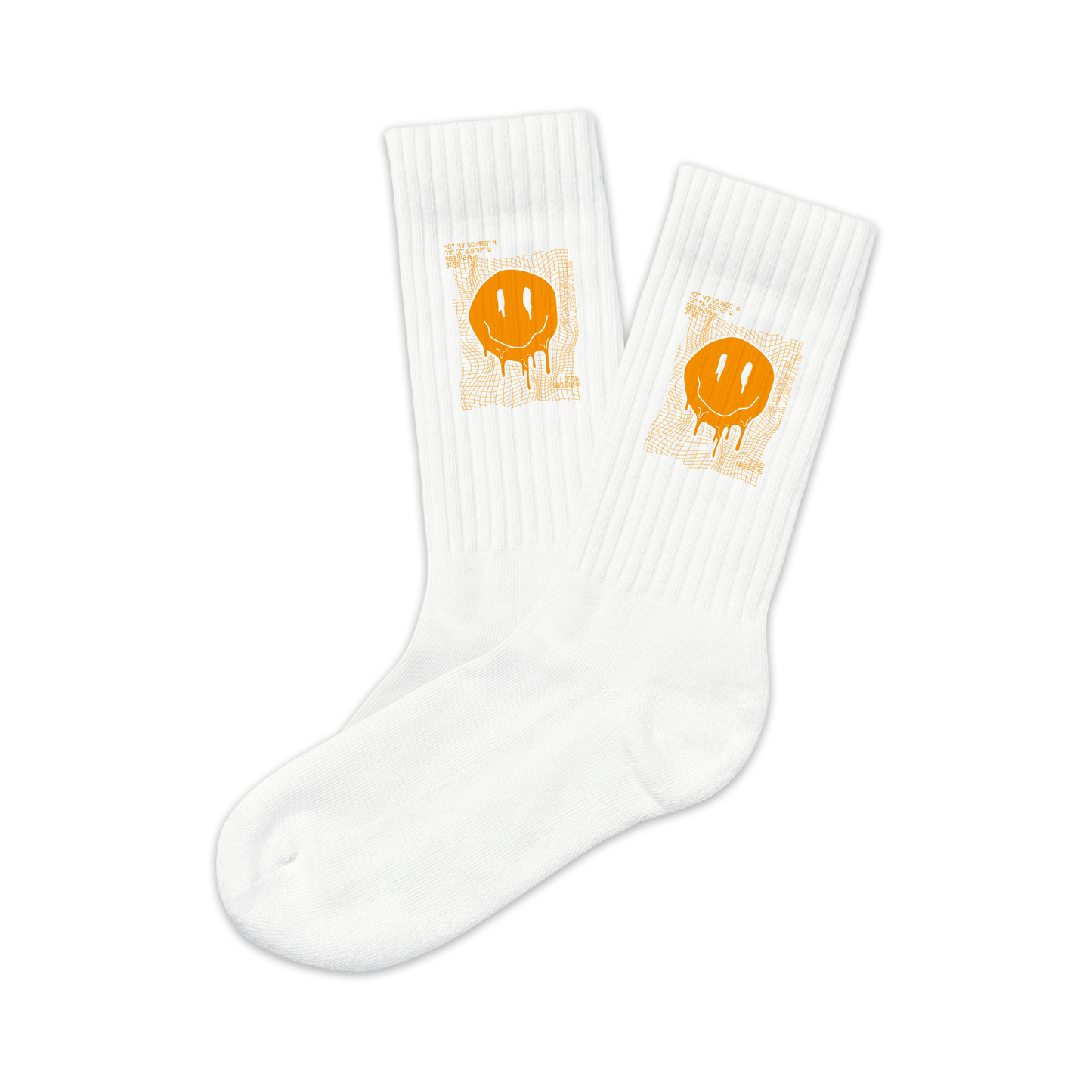 "Acid Smiley" High Socks