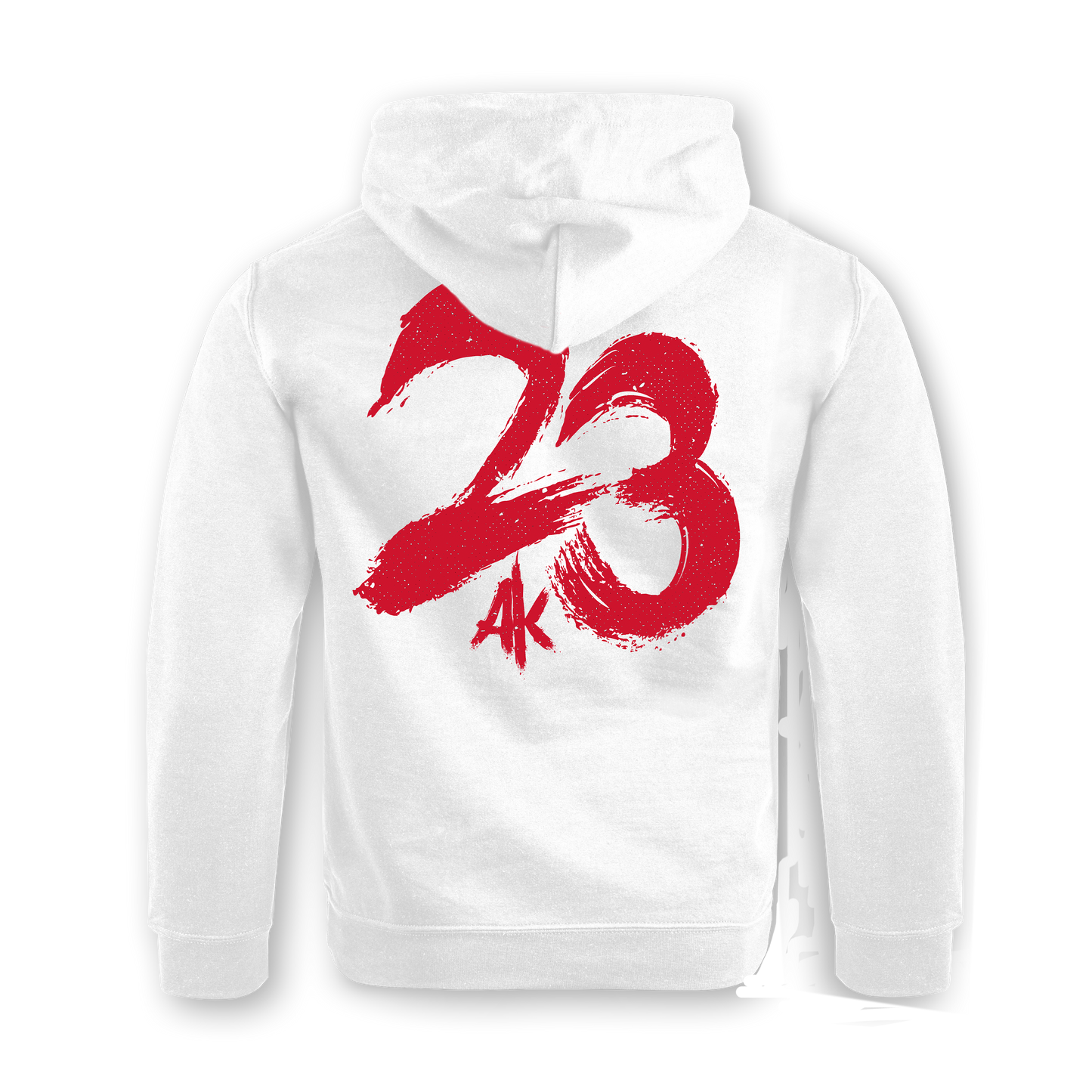 "Dreiundzwanzig" Hoodie white edit.