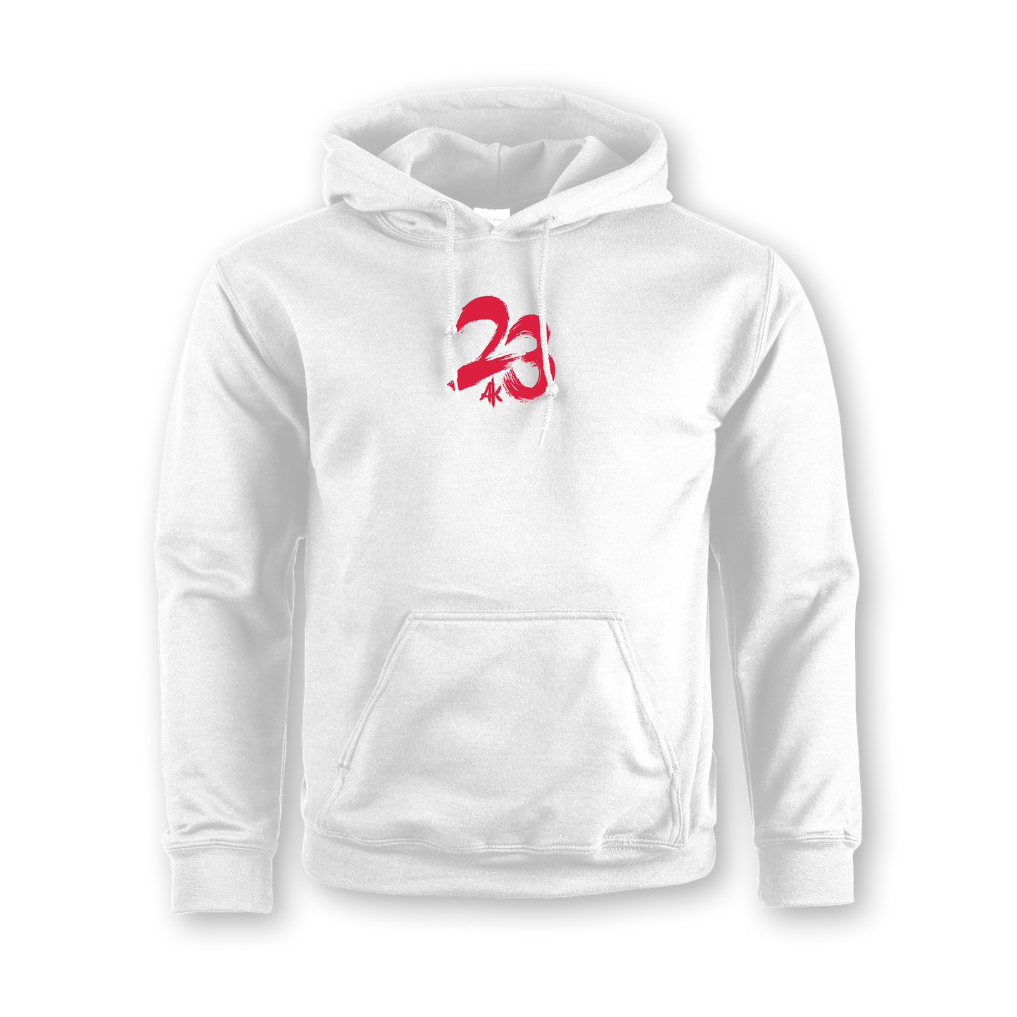 "Dreiundzwanzig" Hoodie white edit.
