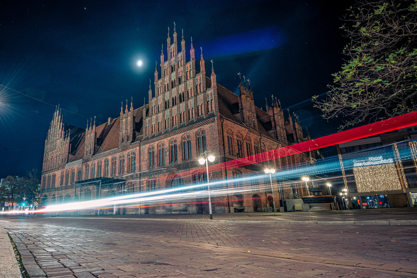 hannover nightshots "Altes Rathaus" Art Print