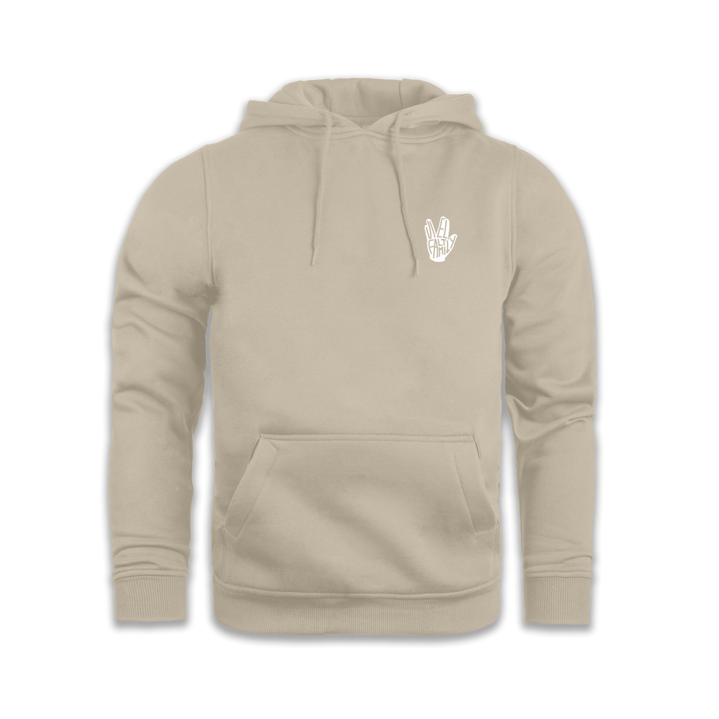"VielFaltFamily" Hoodie beige edit.