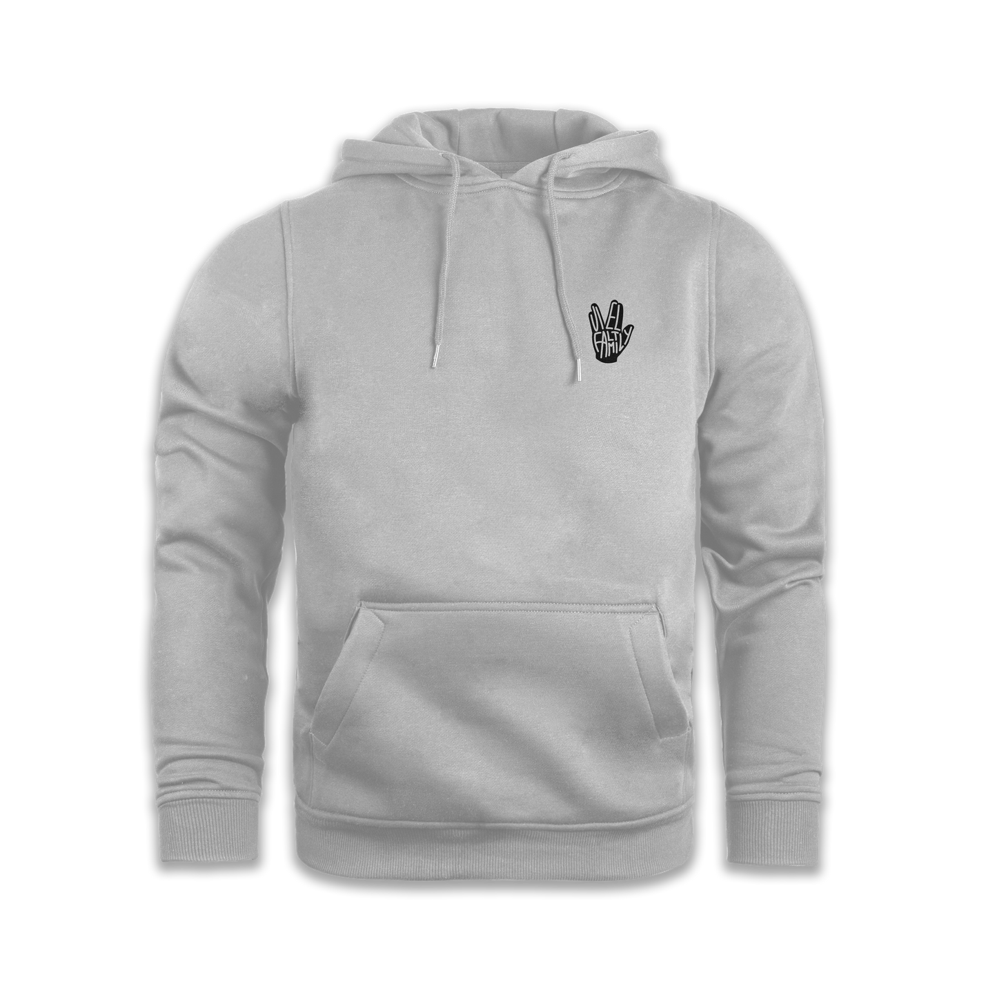 "VielFaltFamily" Hoodie grey edit.