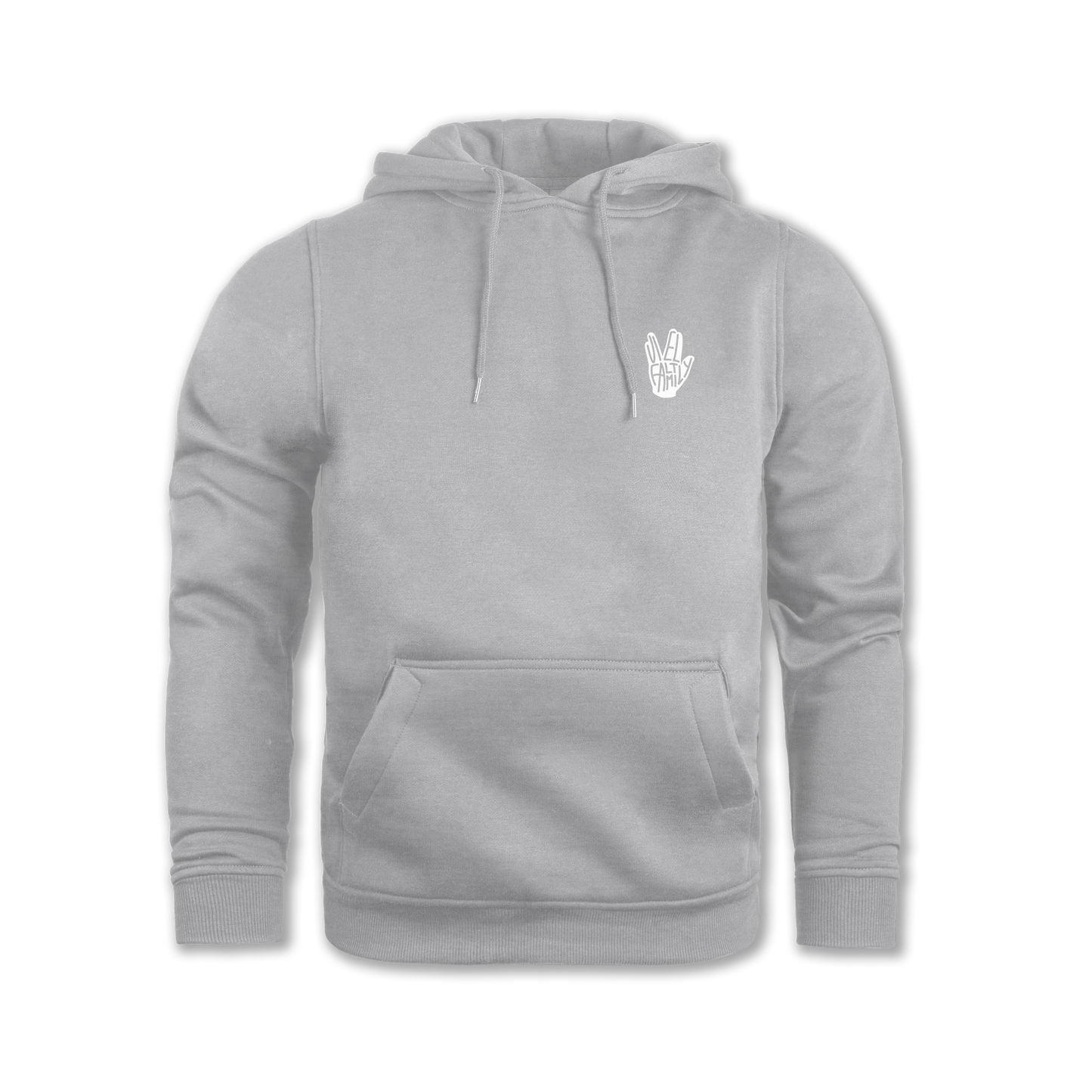 "VielFaltFamily" Hoodie grey edit.