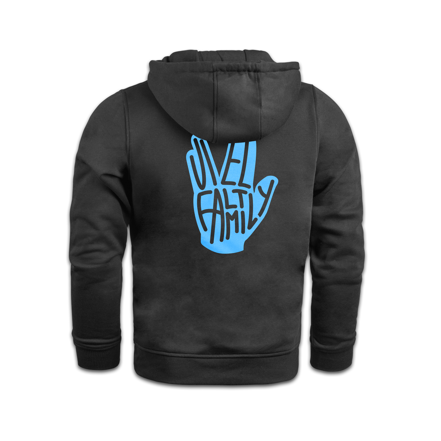 "VielFaltFamily" Hoodie black edit.