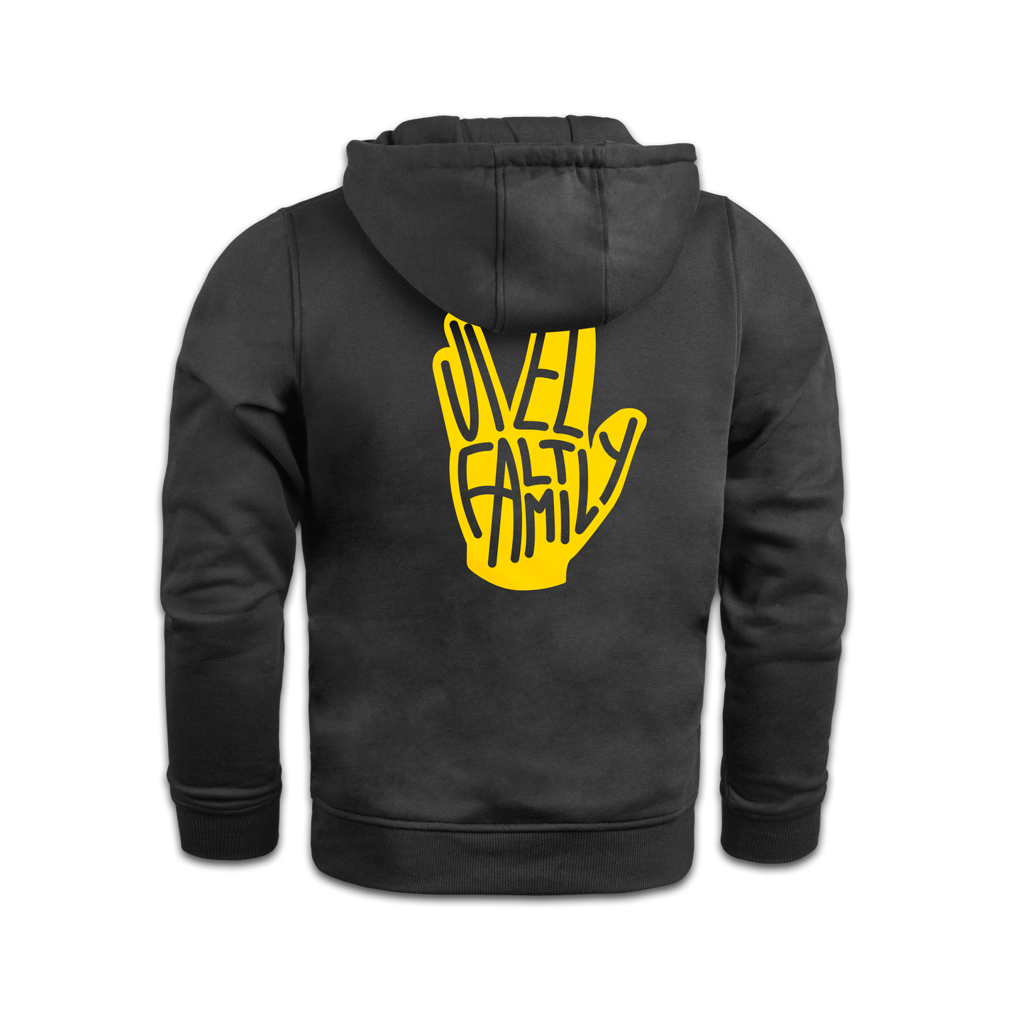 "VielFaltFamily" Hoodie black edit.