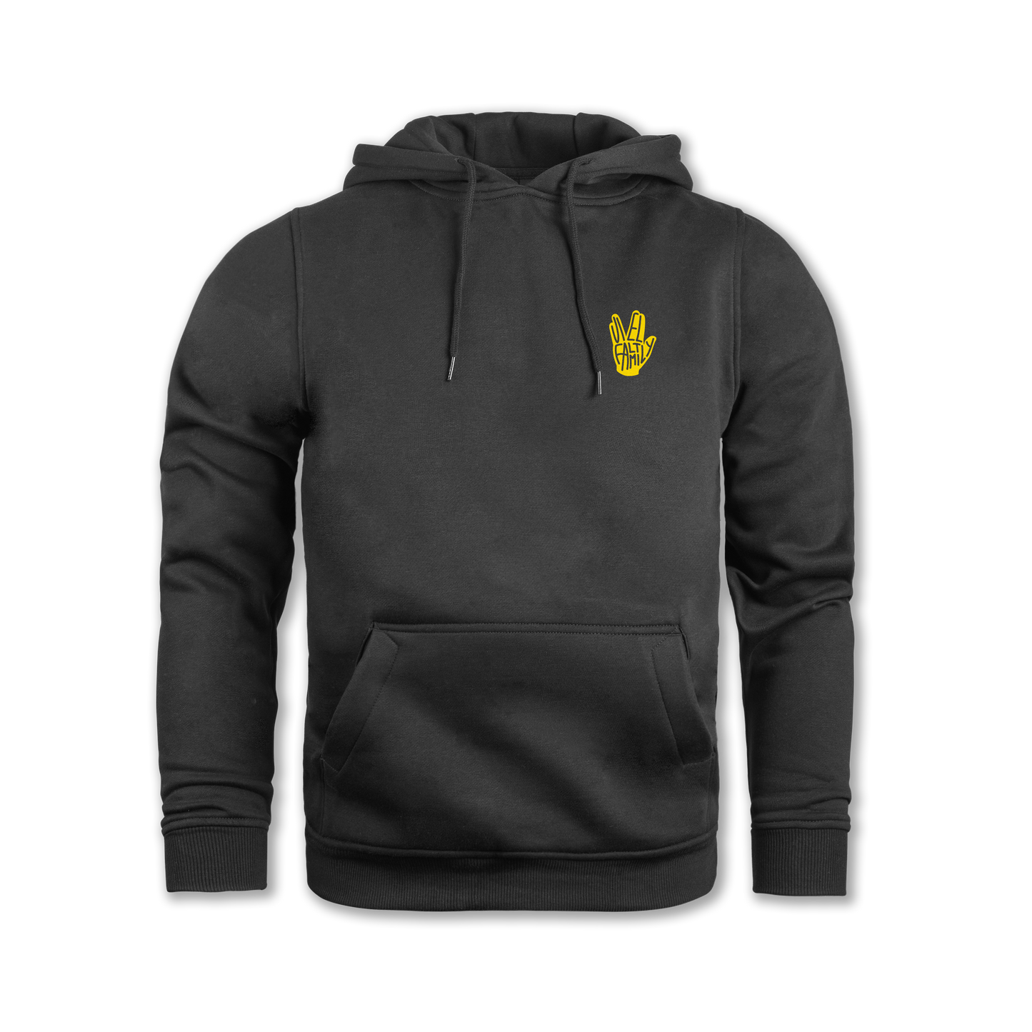 "VielFaltFamily" Hoodie black edit.