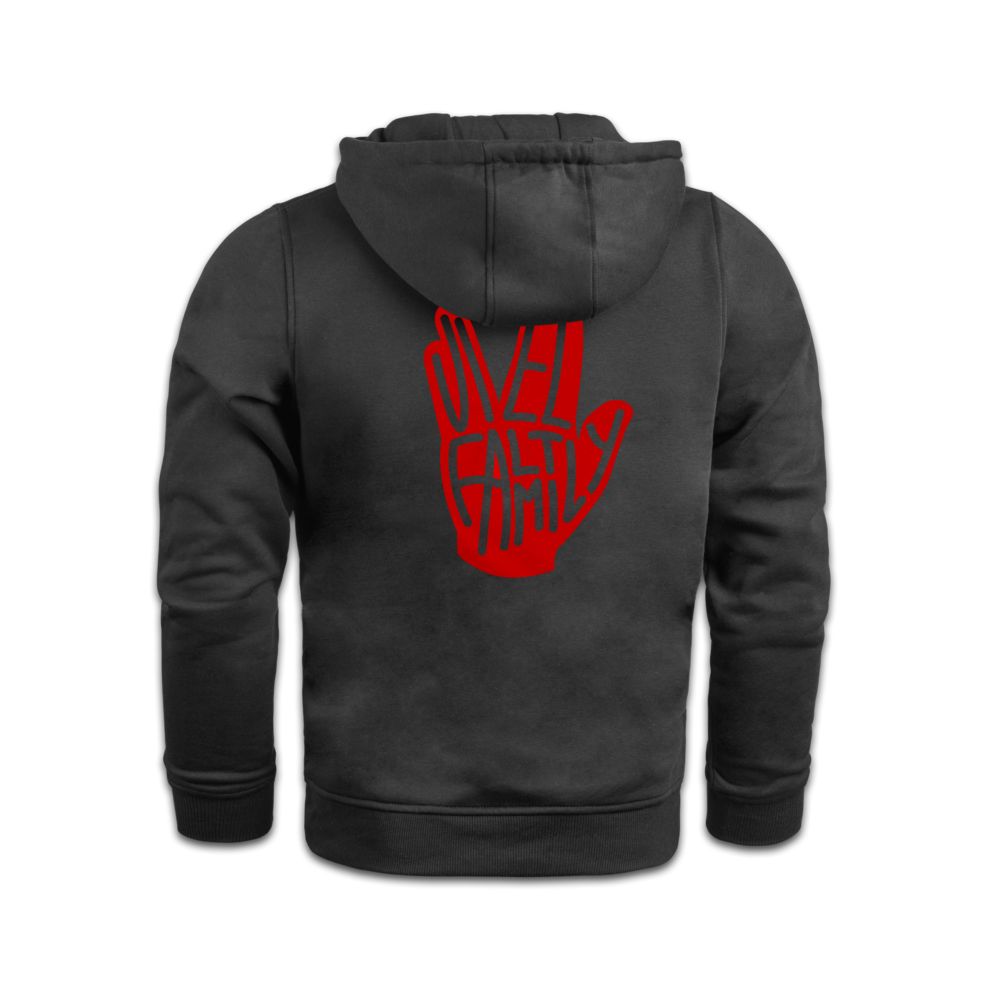 "VielFaltFamily" Hoodie black edit.