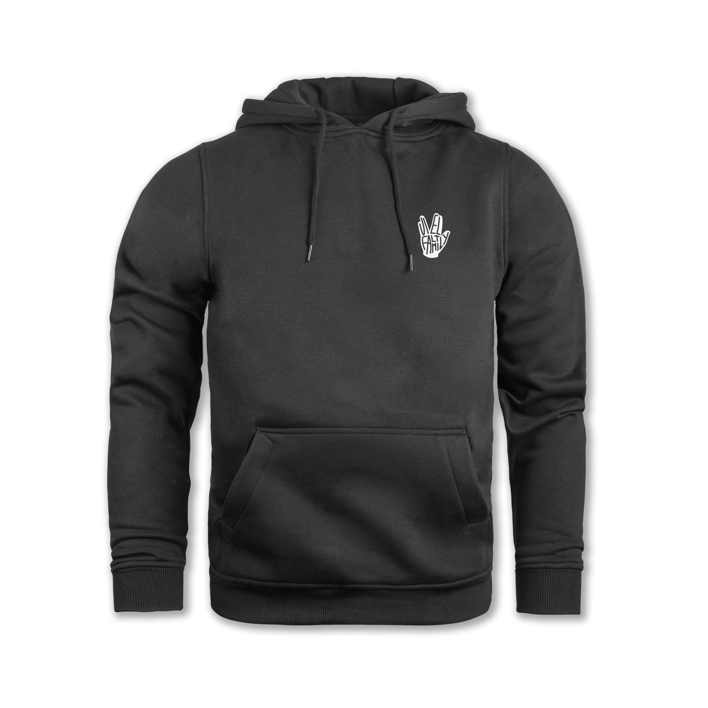 "VielFaltFamily" Hoodie black edit.