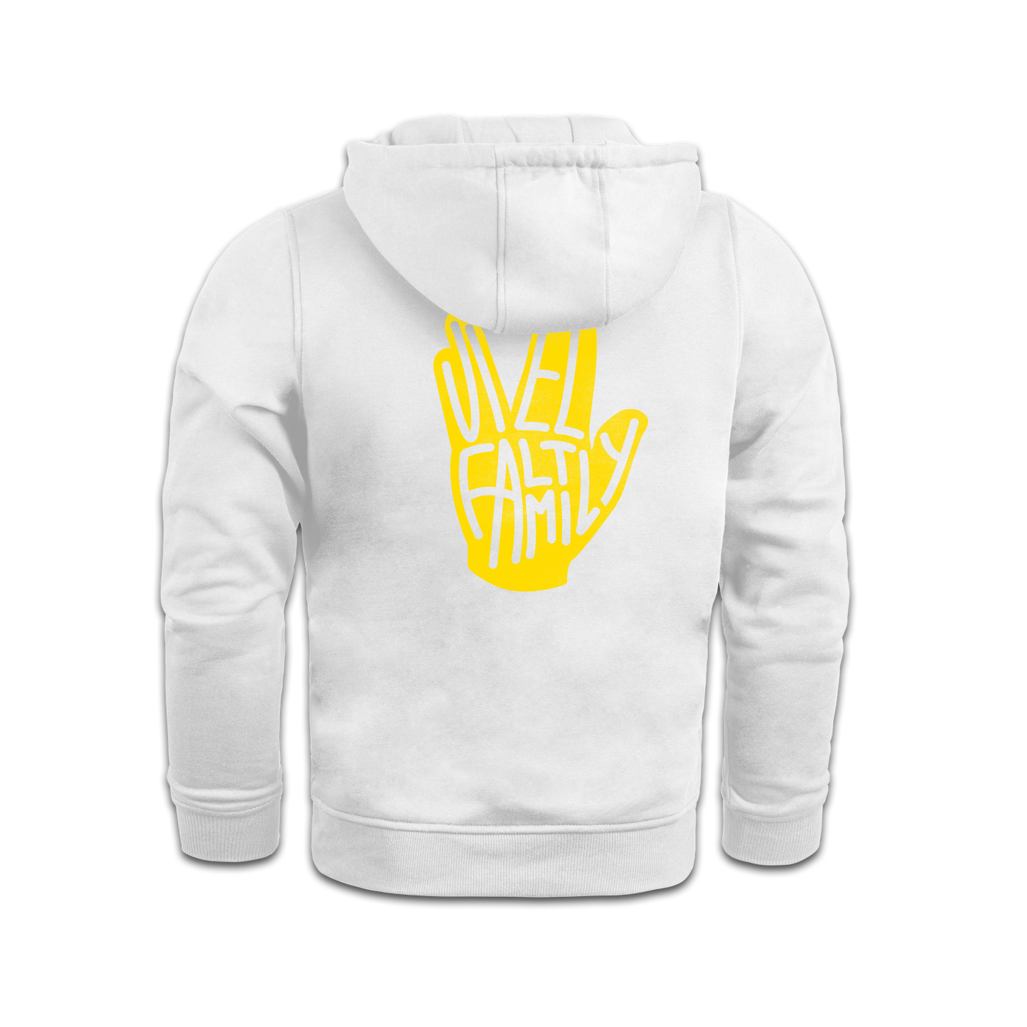 "VielFaltFamily" Hoodie white edit.