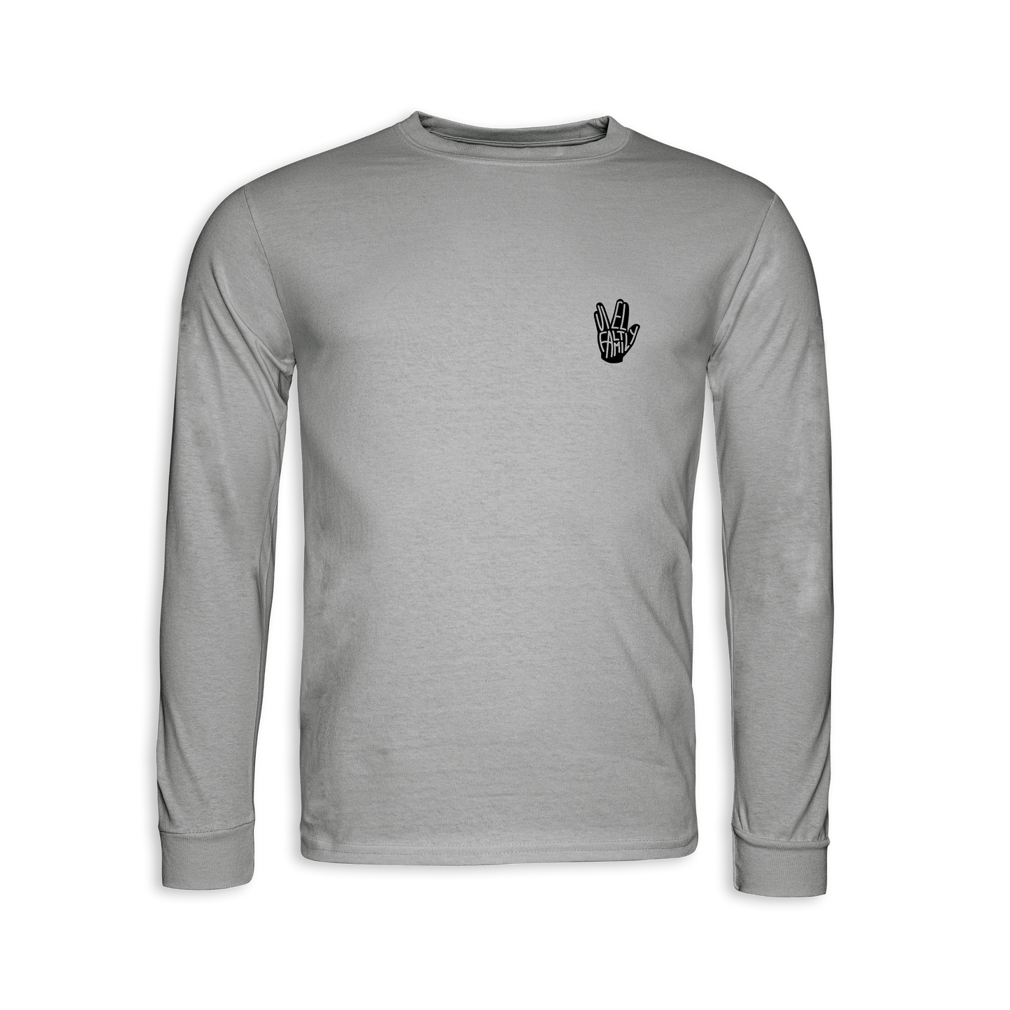 "VielFaltFamily" Longsleeve grey edit.