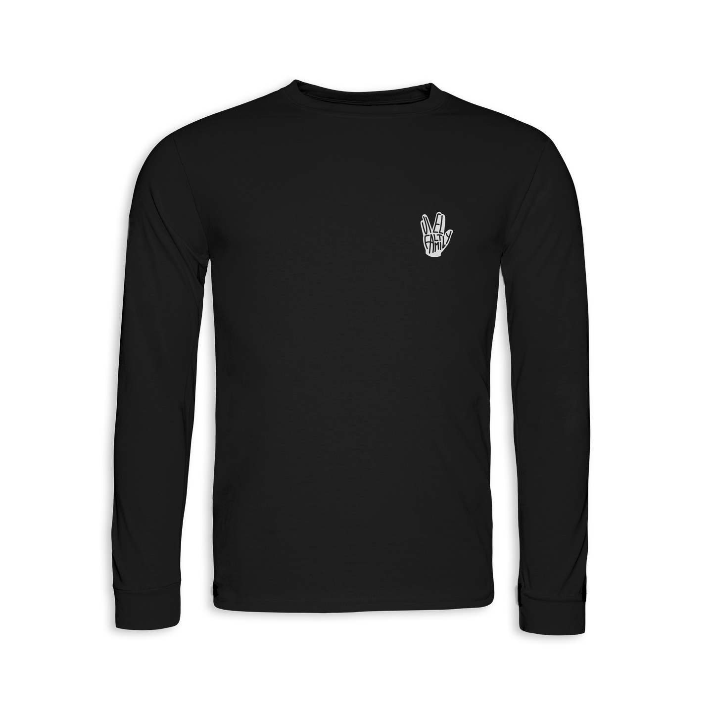 "VielFaltFamily" Longsleeve black edit.