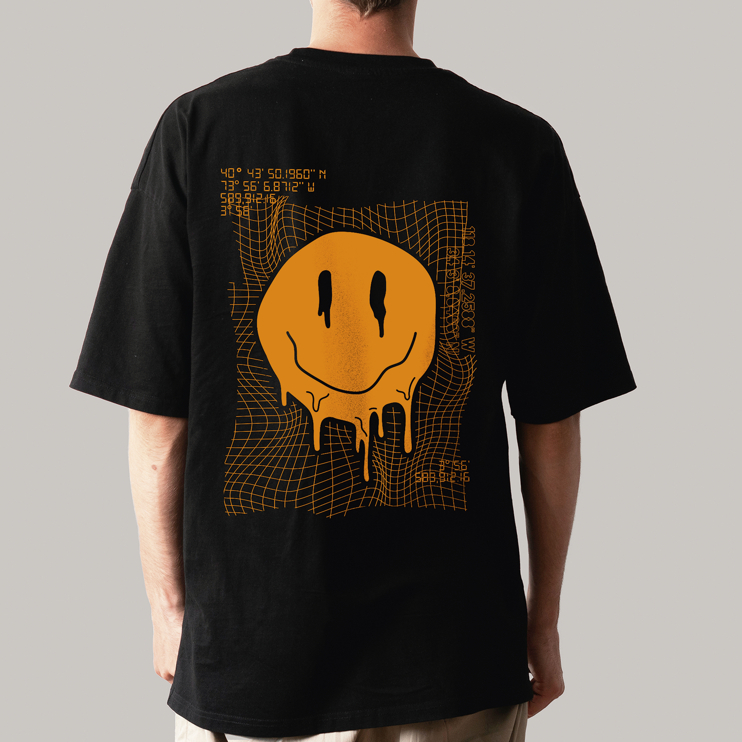 "Acid Smiley" Oversized Tee