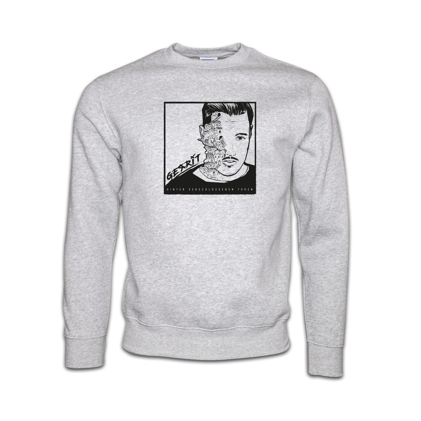"Hinter verschlossenen Türen" Sweater grey edit.