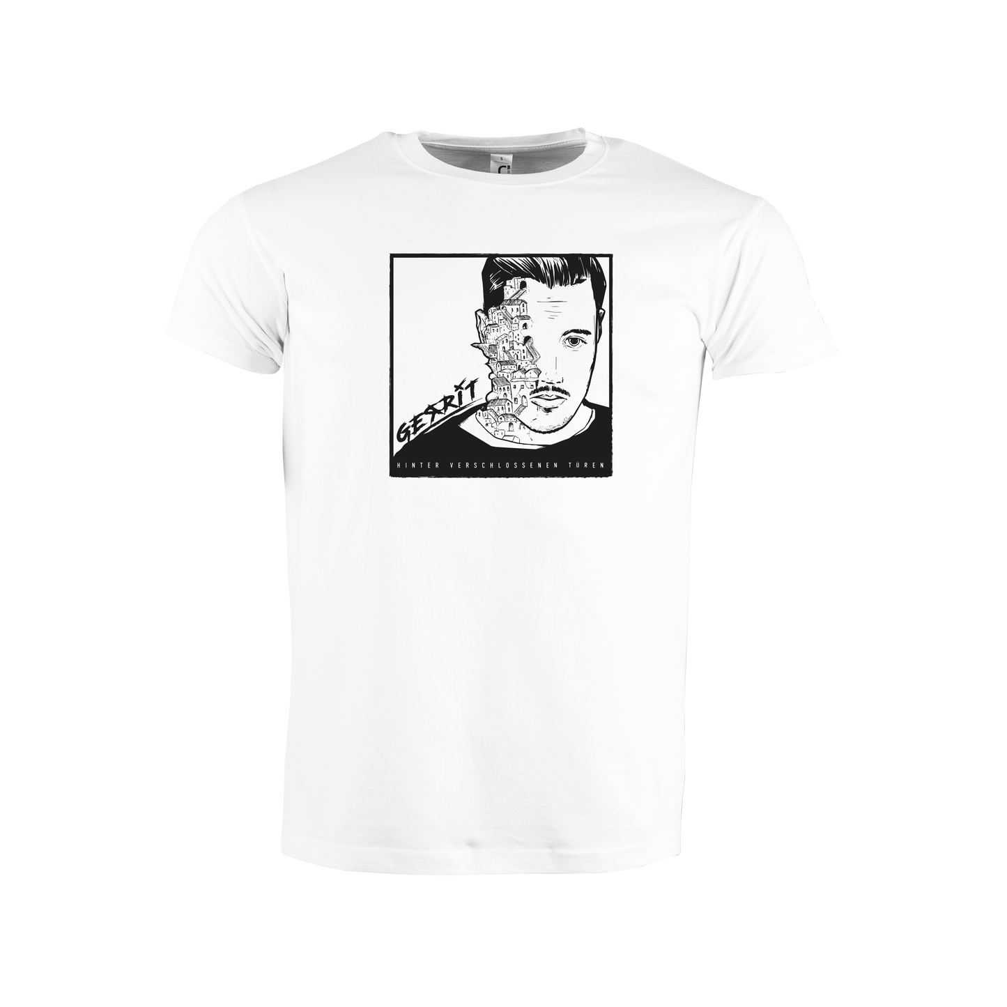 "Hinter verschlossenen Türen" T-Shirt white edit.