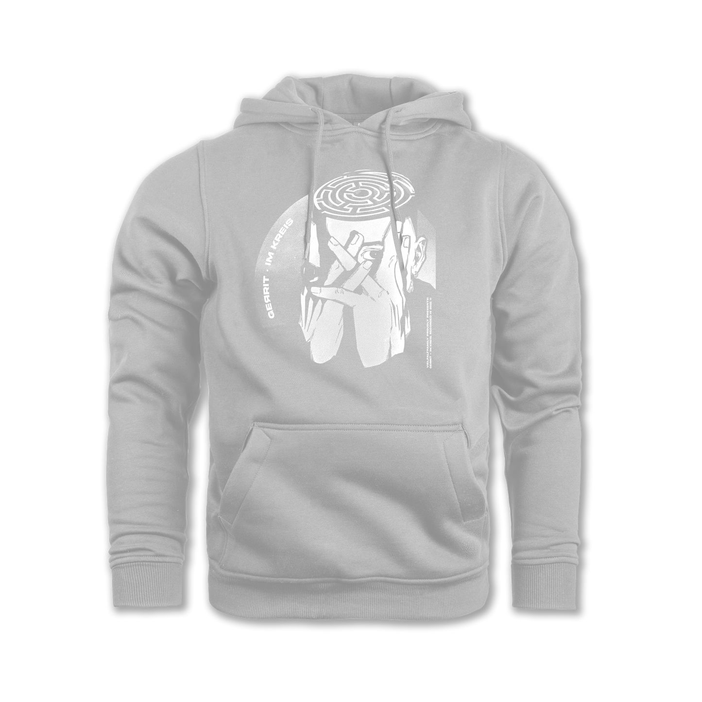 "Im Kreis" Hoodie grey edit.