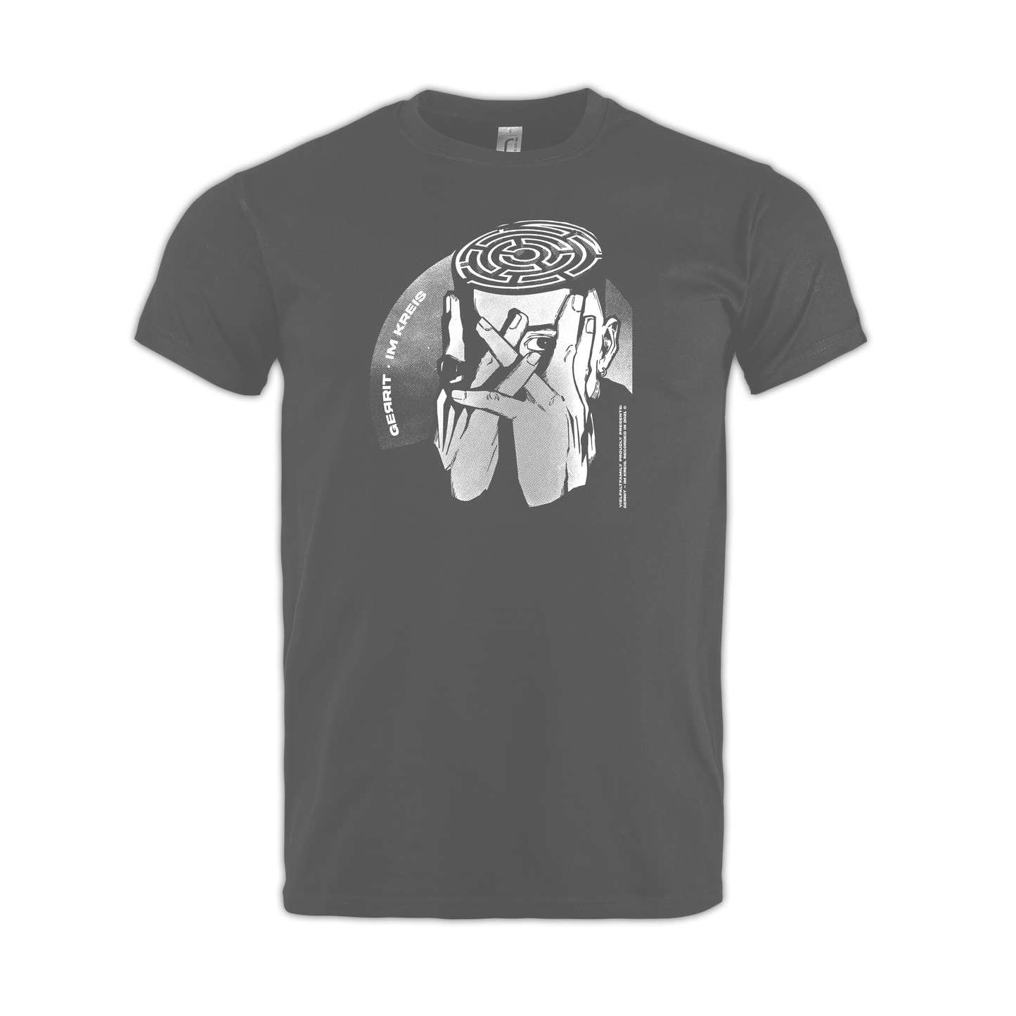 "Im Kreis" T-Shirt grey edit.