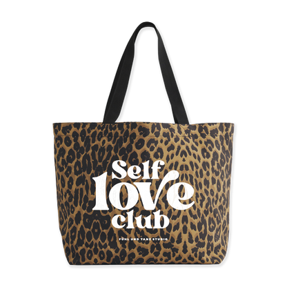 Leopard Carryall Bag - Self love club