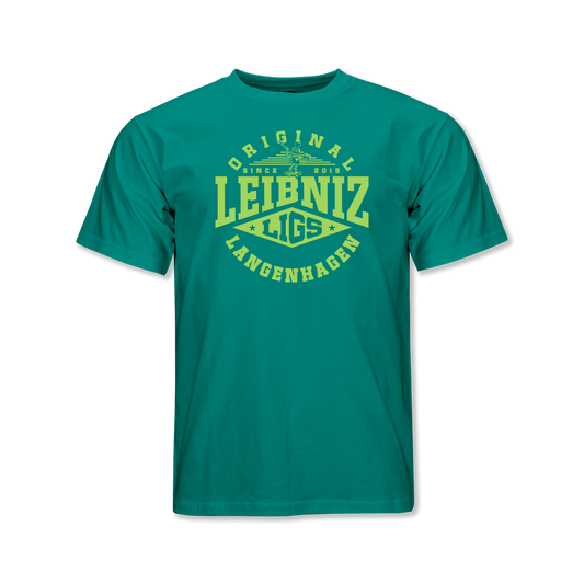 "Leibniz" T-Shirt türkis edit.