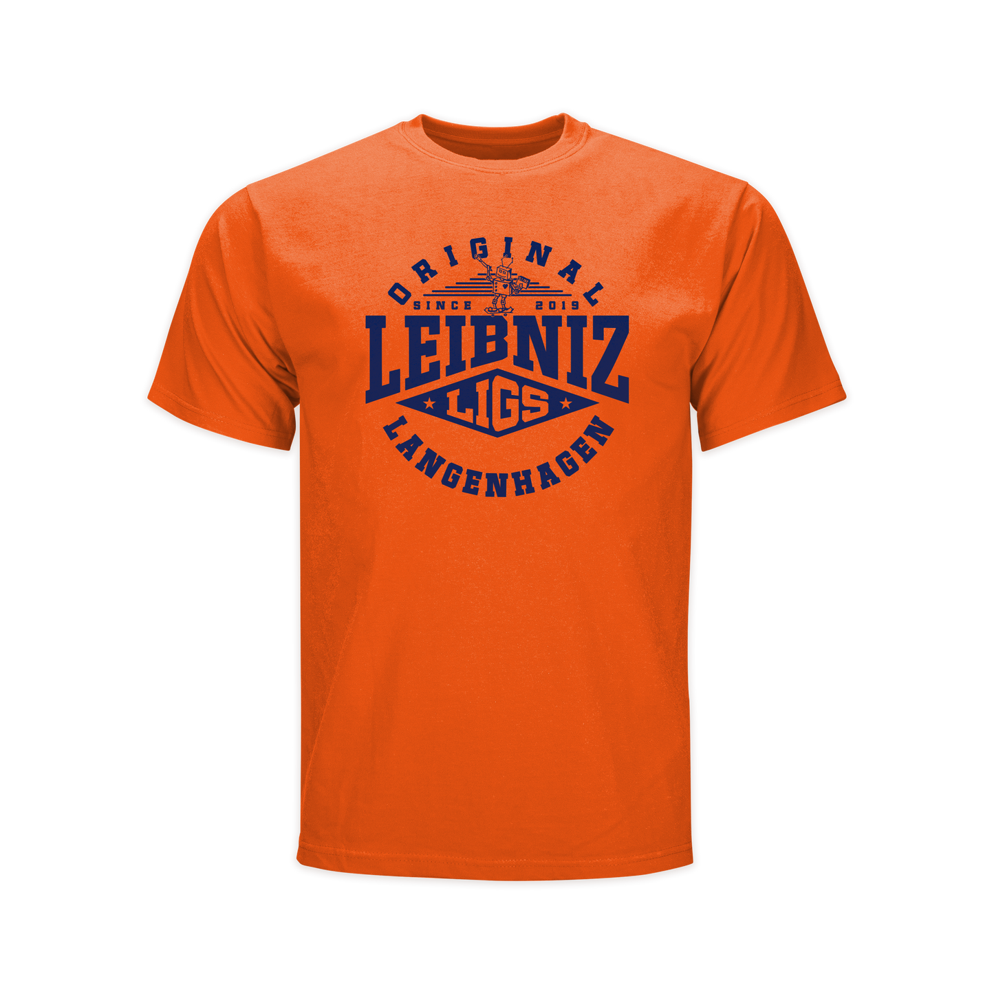 "Leibniz" T-Shirt orange edit.