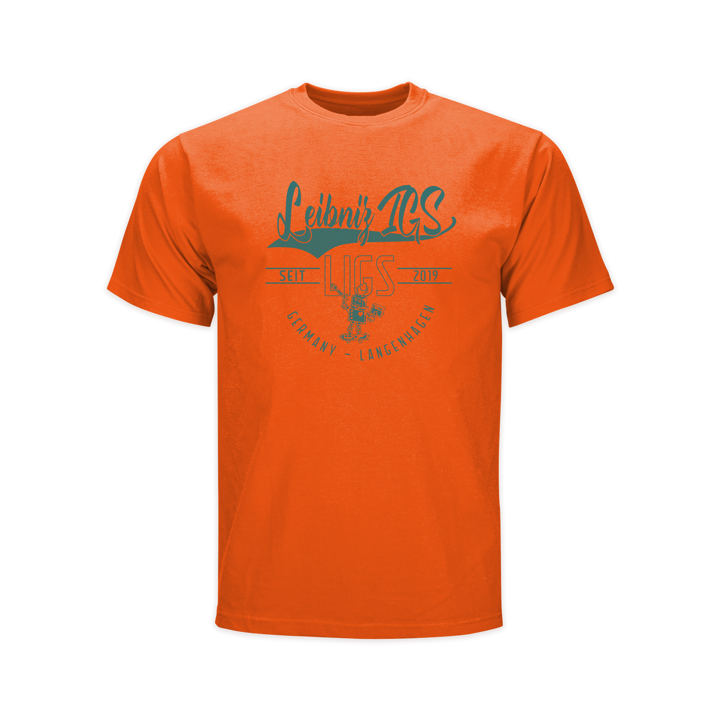 "Leibniz IGS" Kids T-Shirt orange edit.