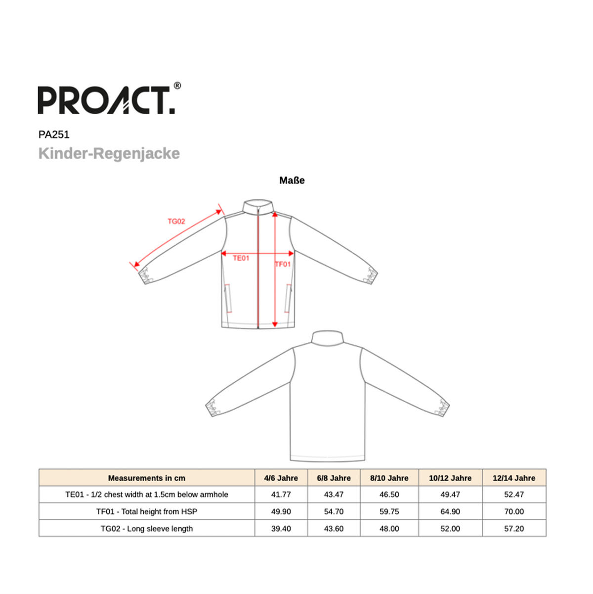 Kids Regenjacke Kardinal-Galen-Schule