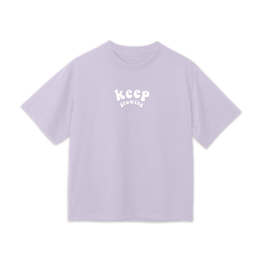 "Keep growing" Ladies Oversized Shirt