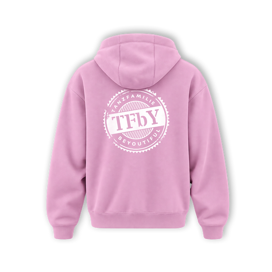 Kids Fluffy Zip Hoody - Tanzfamilie Logo