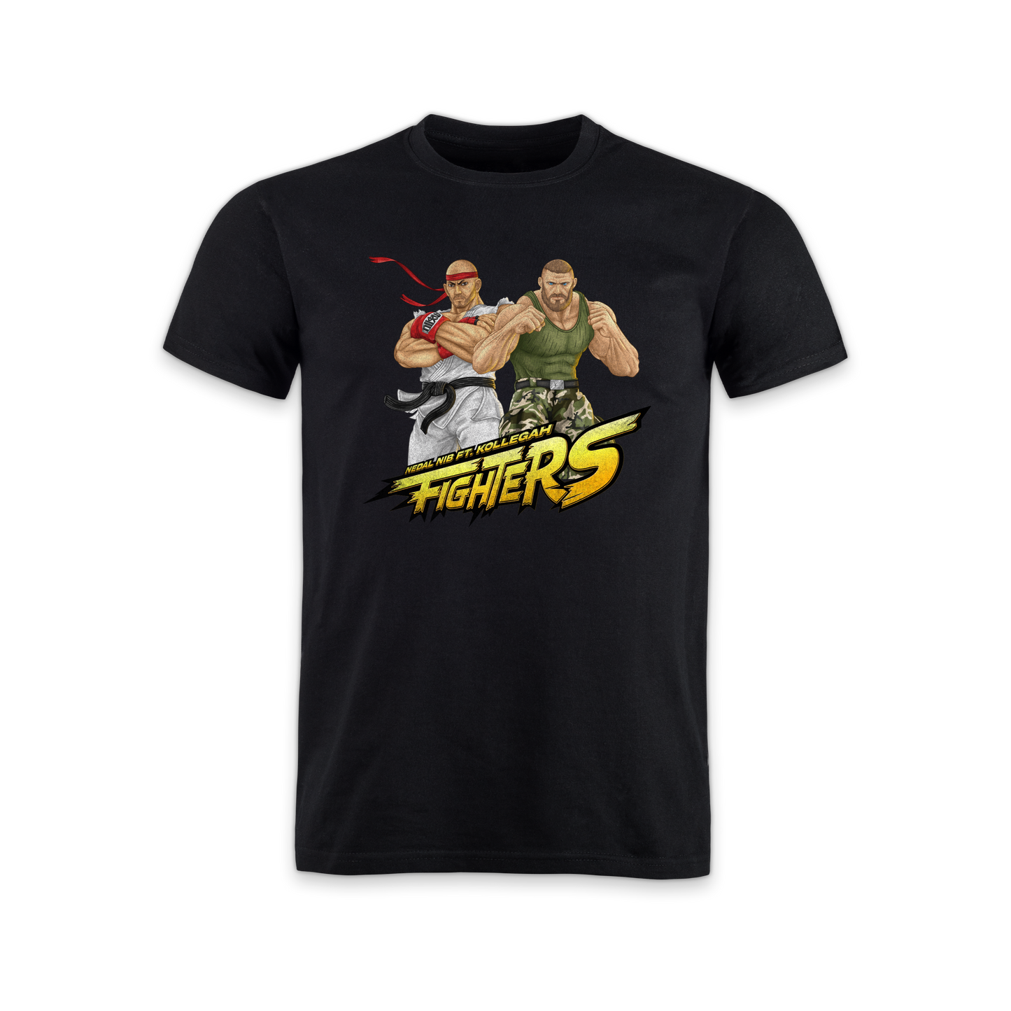 "Fighters" T-Shirt full color edit. Nedal Nib x Kollegah