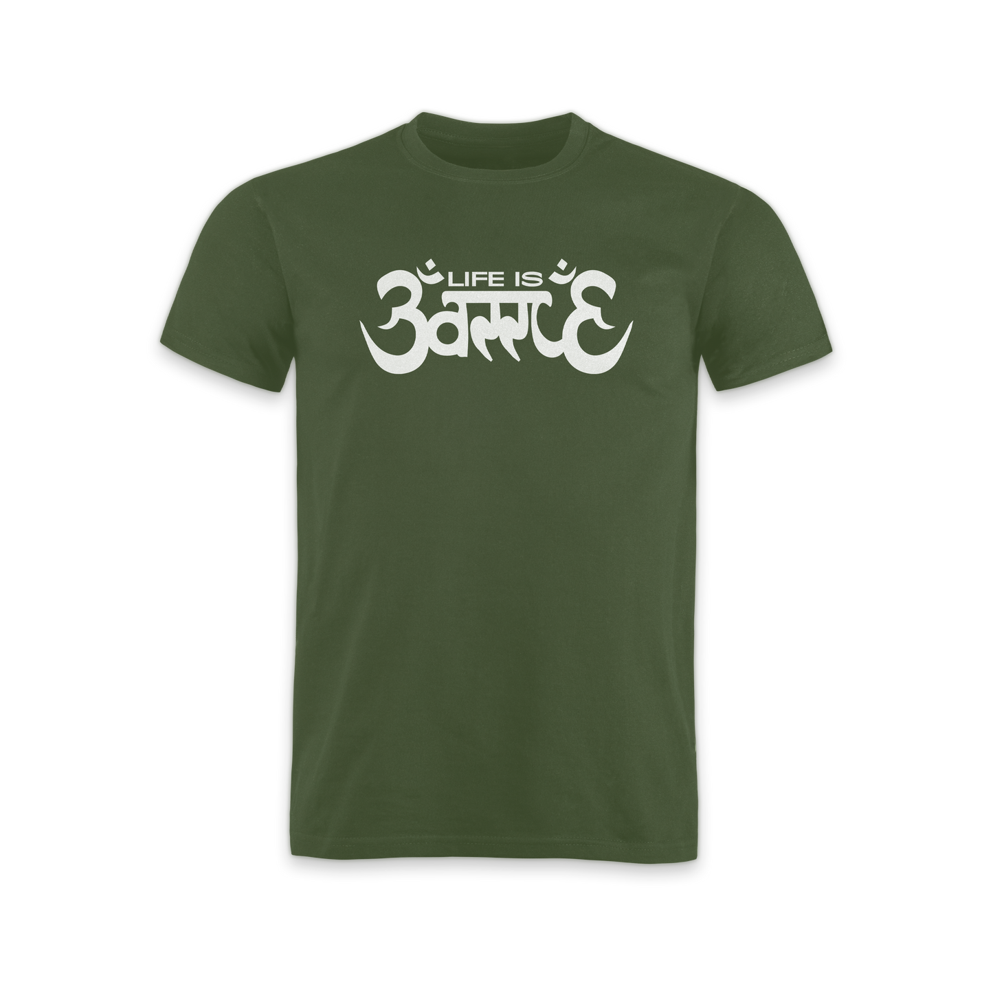 "Life is Battle" T-Shirt green edit.