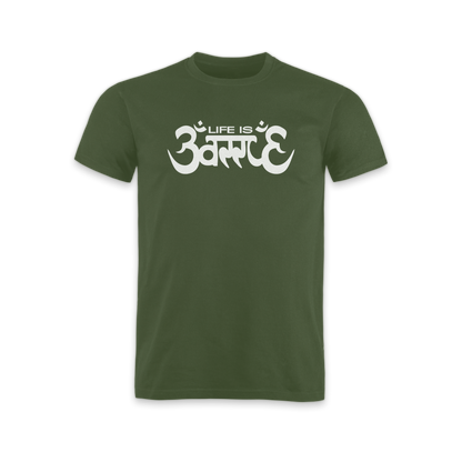 "Life is Battle" T-Shirt green edit.