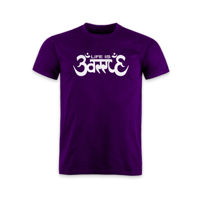 "Life is Battle" T-Shirt purple edit.